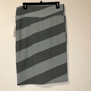 LuLaRoe Grey Cassie Skirt
